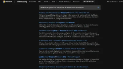 Windows 11 Update 25H2 & Nvidia 581.80 Problem Icons verschwinden