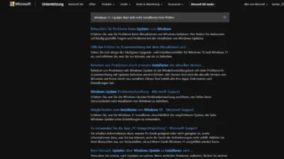 Windows 11 Update lässt sich nicht installieren trotz Prüfen