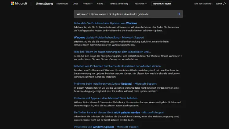 Windows 11 Updates werden nicht geladen, downloaden geht nicht