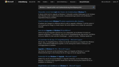 Windows 11 Upgrade prüfen nach Hardwareänderung, Berechtigung prüfen