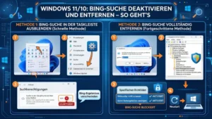 Windows 11/10: Bing-Suche deaktivieren und entfernen – So geht’s