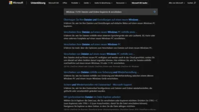 Windows 1110 Dateien und Ordner kopieren & verschieben