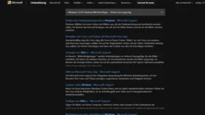 Windows 1110 Diashow Bild hinzufügen – Ordner leer angezeigt