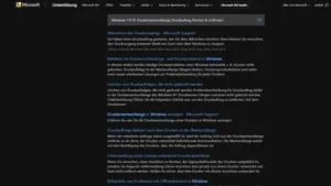 Windows 1110 Druckerwarteschlange Druckauftrag löschen & entfernen