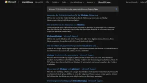 Windows 1110 Entwicklermodus ausgegraut aktivieren, Registry Tipps