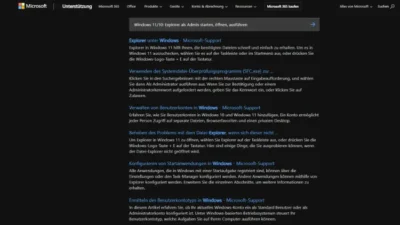 Windows 1110 Explorer als Admin starten, öffnen, ausführen