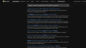 Windows 1110 Externe Festplatte Ordner nicht zugreifbar, Freigabe fehlt