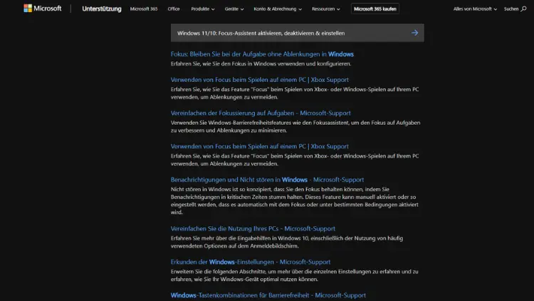 Windows 1110 Focus-Assistent aktivieren, deaktivieren & einstellen