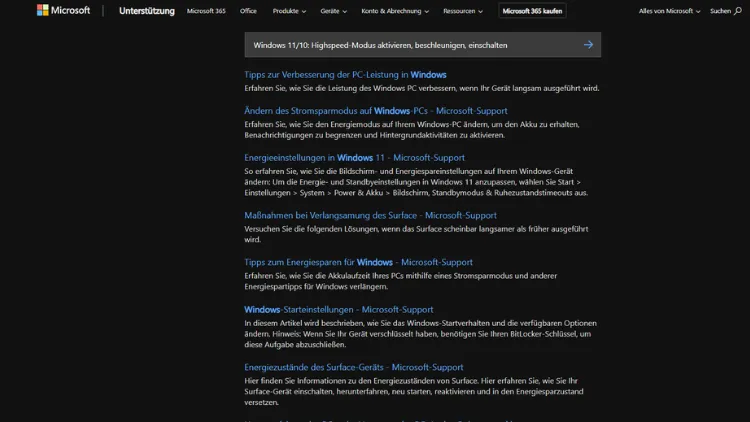 Windows 1110 Highspeed-Modus aktivieren, beschleunigen, einschalten