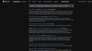 Windows 1110 Hotmail wieder hinzufügen, Account verbinden, Authenticator Problem