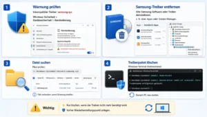 Windows 11/10: Inkompatible samsung.sys-Treiber löschen