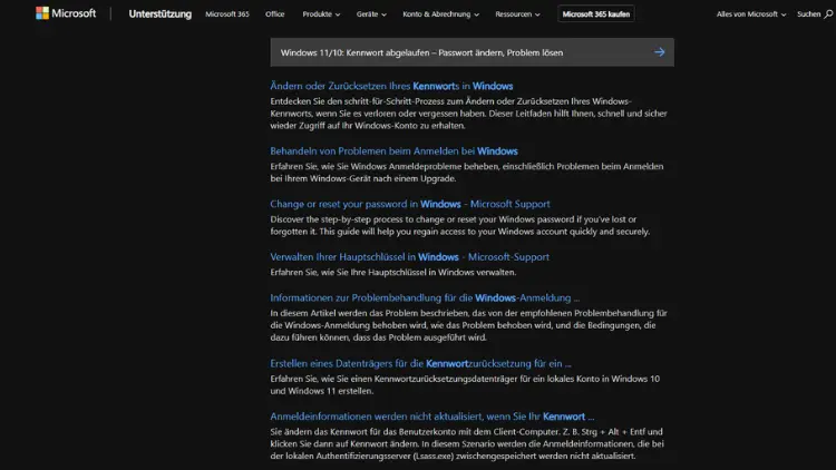 Windows 1110 Kennwort abgelaufen – Passwort ändern, Problem lösen
