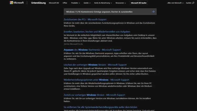 Windows 1110 Kontextmenü-Einträge anpassen, löschen & zurückstellen