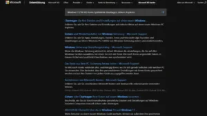 Windows 1110 MS Konto Spielstände übertragen, sichern, kopieren