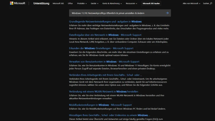 Windows 1110 Netzwerkprofiltyp öffentlich & privat umstellen & ändern