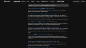 Windows 1110 Öffnen mit - Standardverknüpfungen zurücksetzen