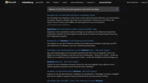 Windows 1110 PC lässt sich nicht registrieren, Gerät wieder hinzufügen