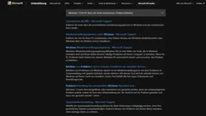 Windows 1110 PC lässt sich nicht zurücksetzen, Problem beheben