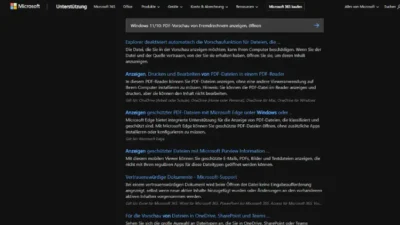 Windows 1110 PDF-Vorschau von Fremdrechnern anzeigen, öffnen