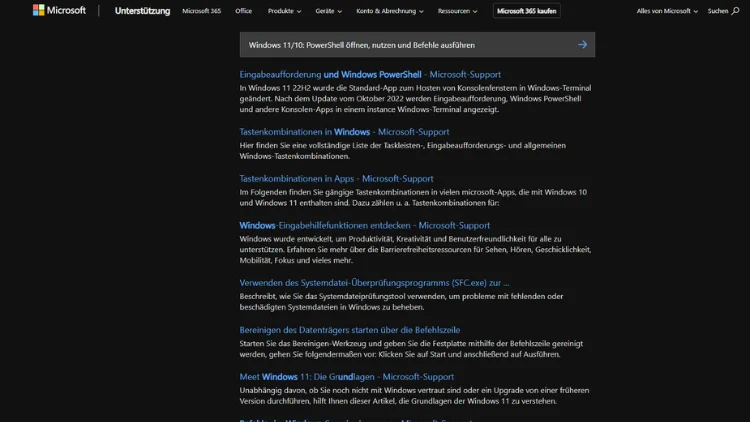Windows 1110 PowerShell öffnen, nutzen und Befehle ausführen