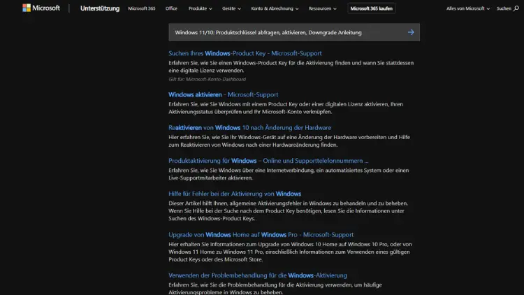 Windows 1110 Produktschlüssel abfragen, aktivieren, Downgrade Anleitung