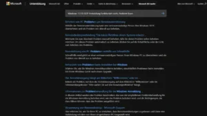 Windows 1110 RDP Anmeldung funktioniert nicht, Problem lösen