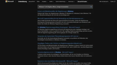 Windows 1110 Registry öffnen, reinigen & bearbeiten