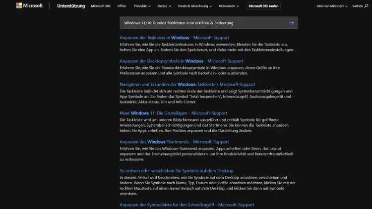 Windows 1110 Rundes Taskleisten-Icon erklären & Bedeutung