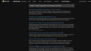 Windows 1110 SMS 2FA geht nicht – Konto anmelden, Code erhalten