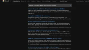 Windows 1110 Tastatur-Sprache ändern, umstellen, hinzufügen