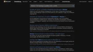 Windows 1110 Tastaturlayout auswählen, ändern, einstellen