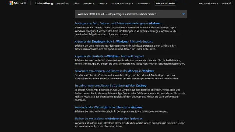 Windows 1110 Uhr auf Desktop anzeigen, einblenden, sichtbar machen