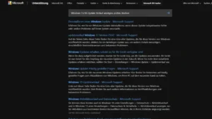Windows 1110 Update-Verlauf anzeigen, prüfen, löschen