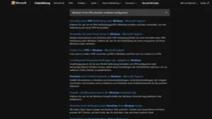 Windows 1110 VPN einrichten, verbinden, konfigurieren