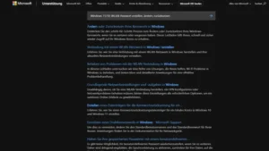 Windows 1110 WLAN-Passwort erstellen, ändern, zurücksetzen
