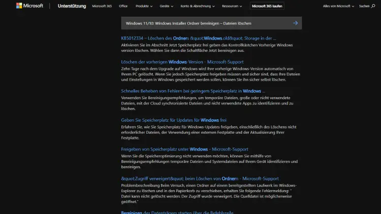 Windows 1110 Windows Installer Ordner bereinigen – Dateien löschen