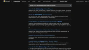 Windows 1110 Zwischenablage leeren, löschen, zurücksetzen