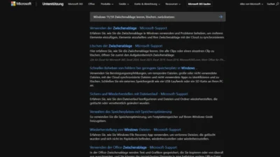 Windows 1110 Zwischenablage leeren, löschen, zurücksetzen