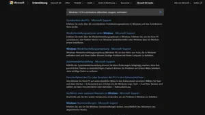 Windows 1110 zurücksetzen abbrechen, stoppen, verhindern