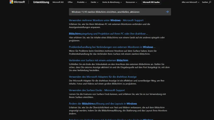 Windows 1110 zweiten Bildschirm einrichten, anschließen, aktivieren