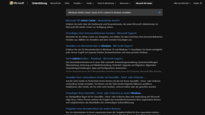 Windows Admin Center Server & PCs zentral im Browser verwalten