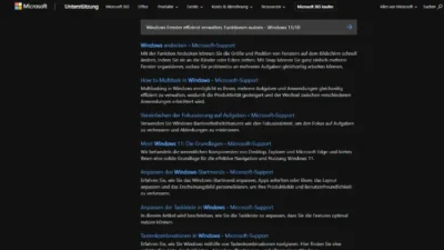 Windows Fenster effizient verwalten, Funktionen nutzen - Windows 1110