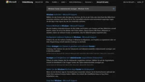 Windows Fenster nebeneinander anzeigen - Windows 1110