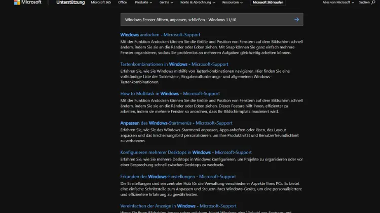 Windows Fenster öffnen, anpassen, schließen - Windows 1110