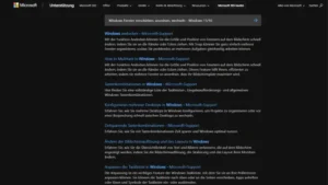 Windows Fenster verschieben, anordnen, wechseln - Windows 1110