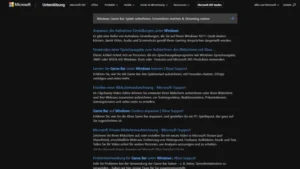 Windows Game Bar Spiele aufnehmen, Screenshots machen & Streaming starten