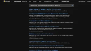 Windows-Gerät, Hardware hinzufügen, sicher entfernen - Win 1110