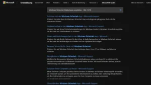 Windows-Sicherheit Maßnahmen empfohlen - Win 1110