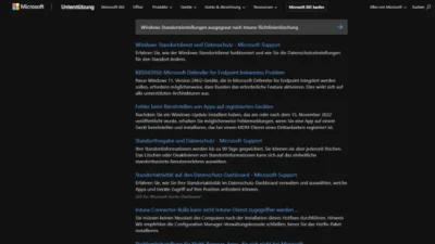 Windows-Standorteinstellungen ausgegraut nach Intune-Richtlinienlöschung