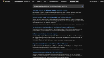 Windows-Tastatur, Emojis, GIFs und Symbole einfügen - Win 1110